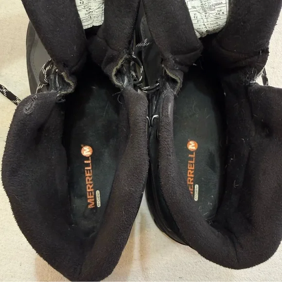 Merrell Men’s Waterproof Winter Boots Vibram Arctic Grip Ice Traction Size 12 - Picture 15 of 16